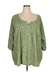 Woman Within 3/4 Sleeve Blouse