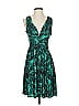 Moda International Tropical Teal Cocktail Dress Size S - photo 1