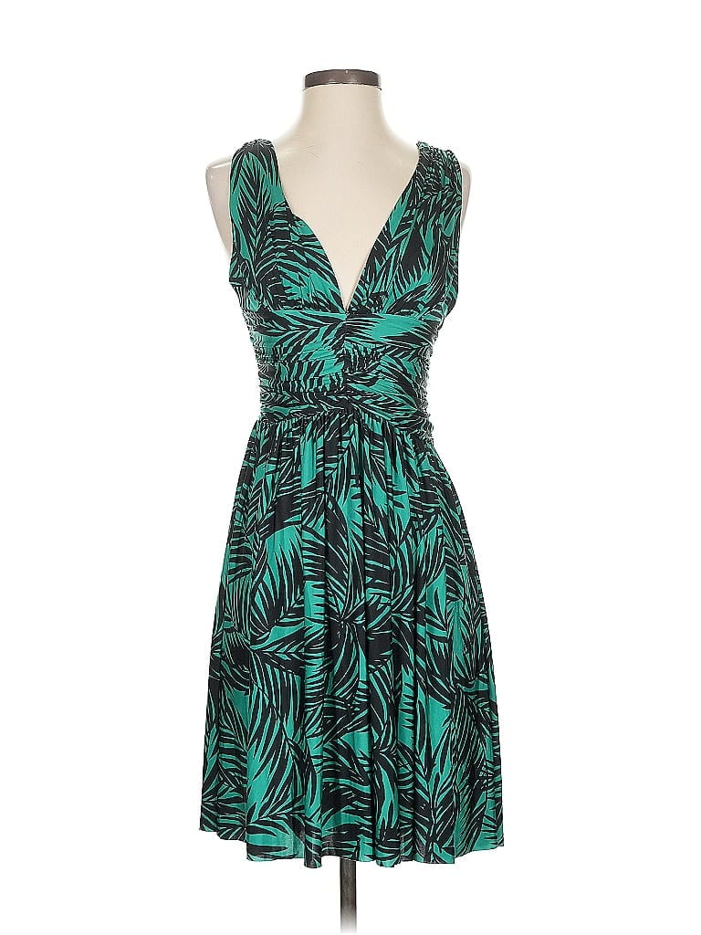 Moda International Tropical Teal Cocktail Dress Size S - photo 1