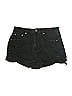 Elan 100% Cotton Black Denim Shorts Size L - photo 1