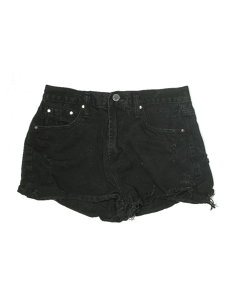Elan 100% Cotton Black Denim Shorts Size L - photo 1