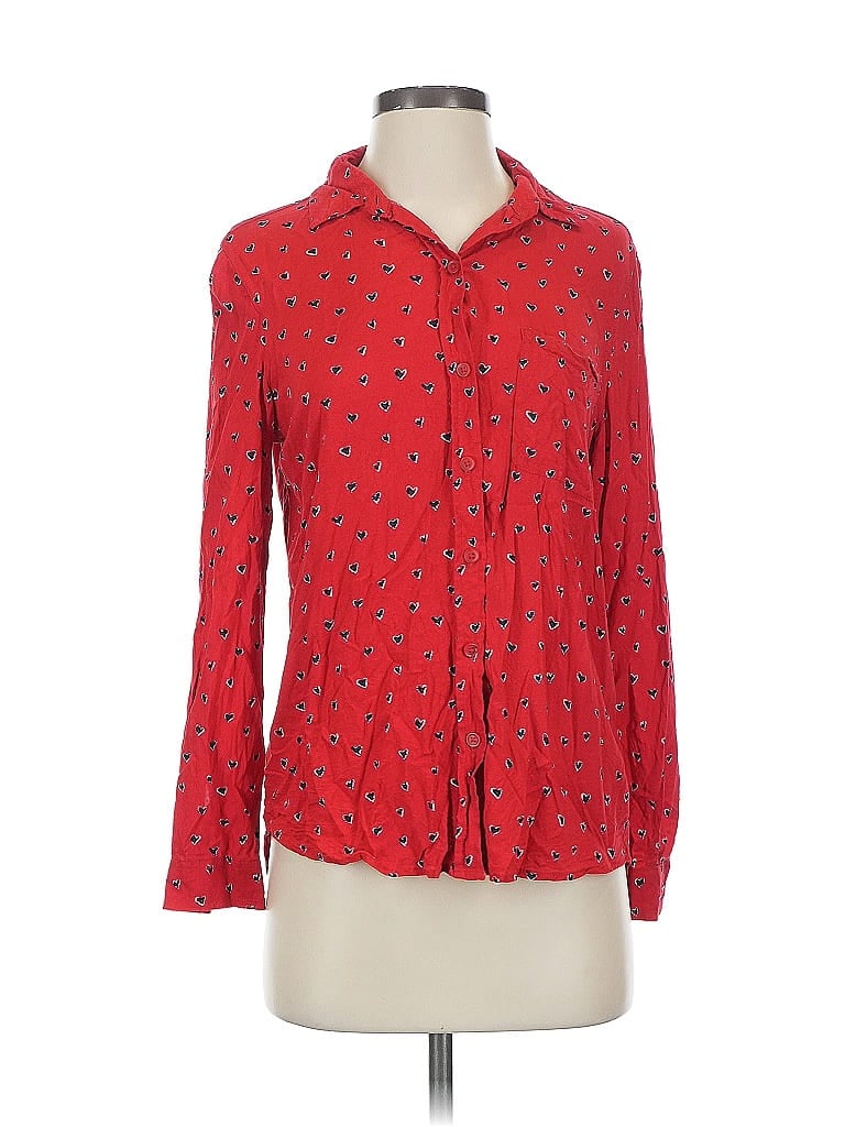 Click to view more detailed imagery on our partner's website Pre-owned Beachlunchlounge Long Sleeve Blouse In Red