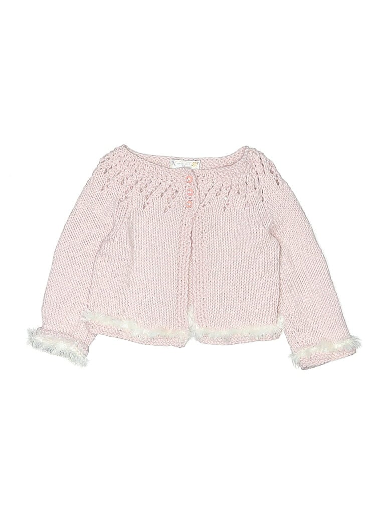 Pre-owned Assorted Brands Kids' Cardigan Sweater In Pink