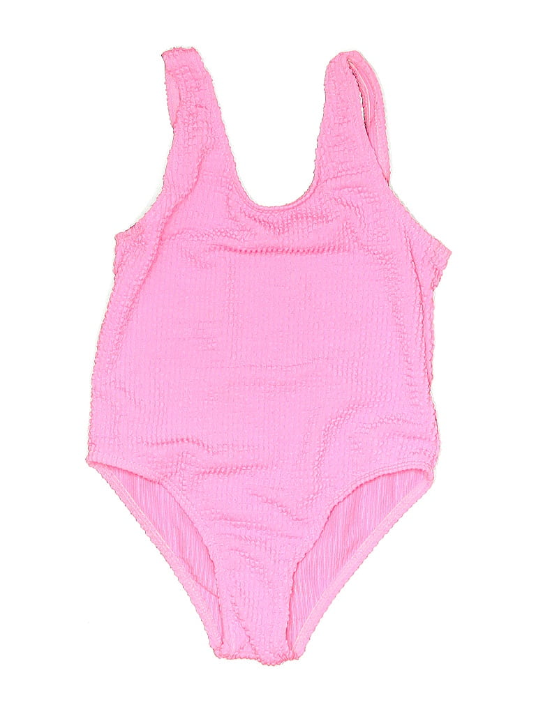 Pre-owned Shein Kids' One Piece Swimsuit In Pink