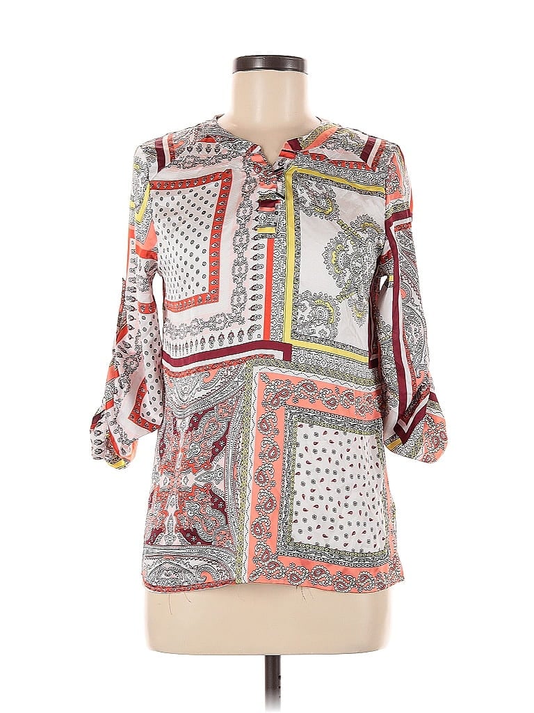 Pre-owned Moussy 3/4 Sleeve Blouse In White