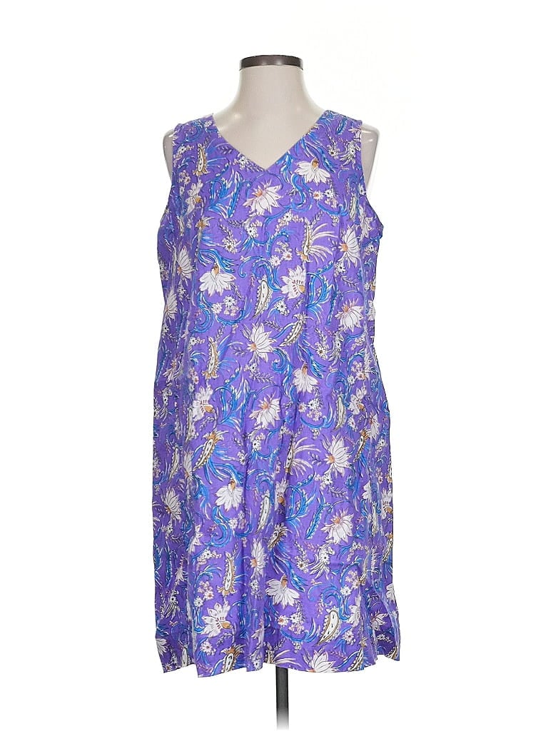 Pre-owned Jjill Cocktail Dress In Purple