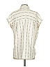 Madewell Stripes Ivory Sleeveless Button-Down Shirt Size XXS - photo 2