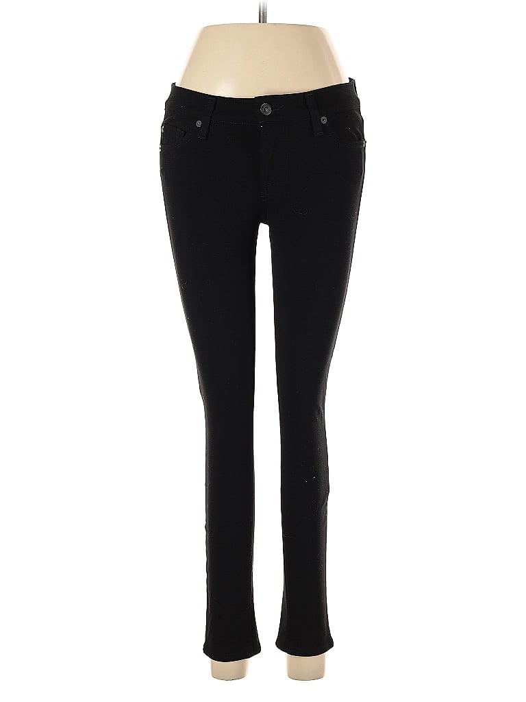 Pre-owned 7 For All Mankind Active Pants In Black