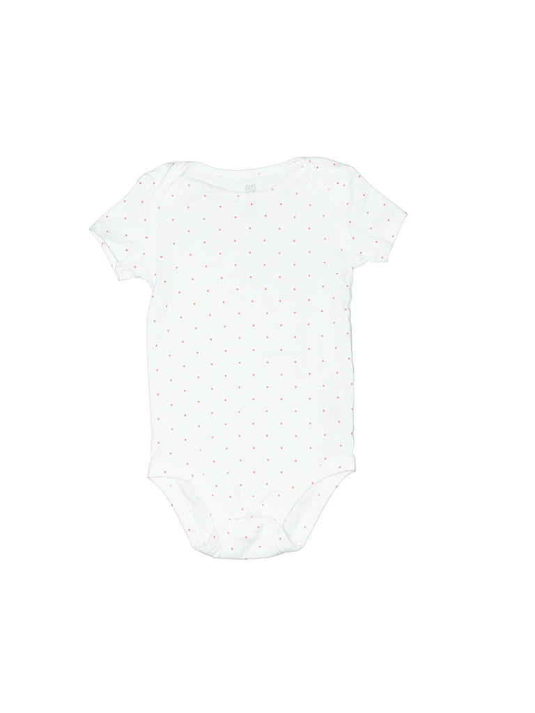 Click to view more detailed imagery on our partner's website Pre-owned Just One You Made By Carter's Kids' Short Sleeve Onesie In White