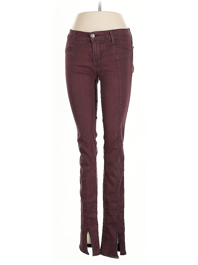 Pre-owned J Brand Jeans In Burgundy