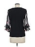 CeCe Black 3/4 Sleeve Top Size M - photo 2
