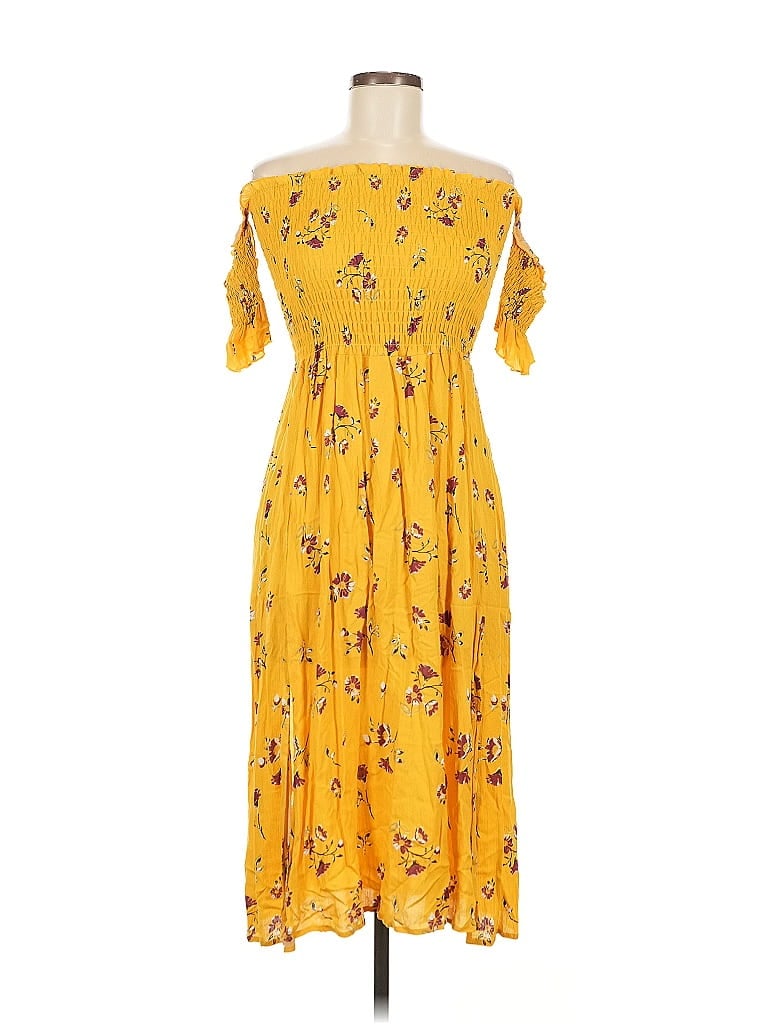 Zaful Yellow Casual Dress Size S - photo 1