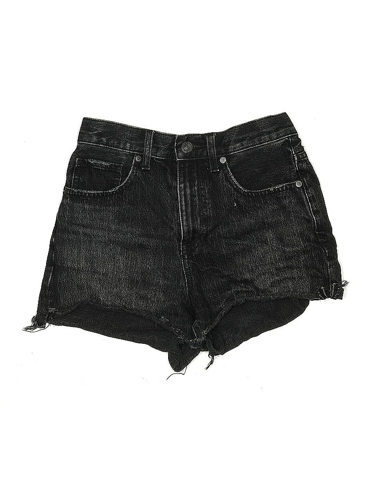 Pre-owned Uniqlo Denim Shorts In Black