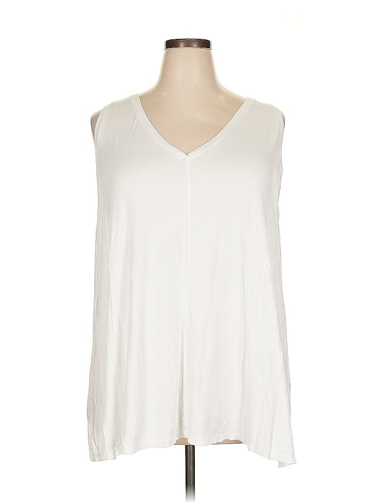 Pre-owned Lane Bryant Casual Dress In White