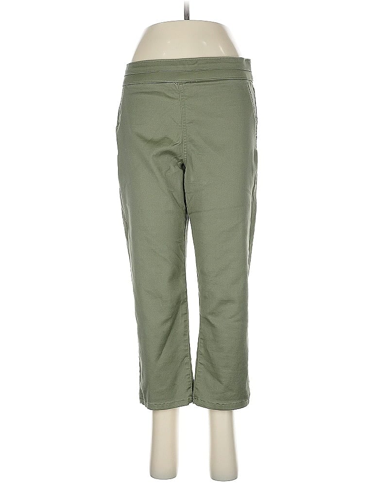Soho JEANS NEW YORK & COMPANY Solid Green Casual Pants Size M - photo 1