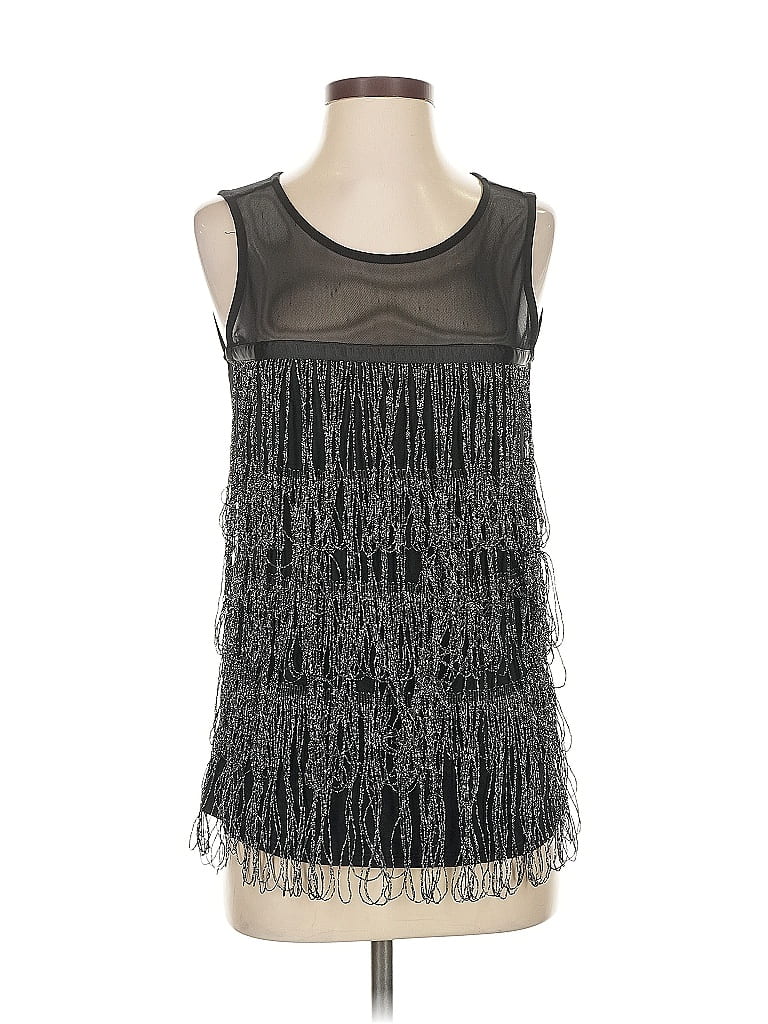 Cupio Sleeveless Top Black Halter Neckline Tops In Black