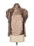 Future Collective 100% Polyester Metallic Silver Sleeveless Blouse Size XXS - photo 1
