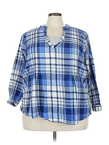 Woman Within 3/4 Sleeve Blouse (view 1)