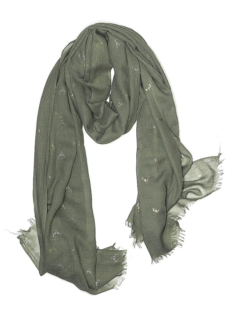 Pre-owned Assorted Brands Scarf In Green