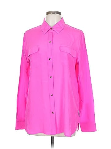 Juicy Couture Long Sleeve Silk Top (view 1)