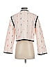 Commense 100% Polyester Print Ivory Pink Jacket Size S - photo 2