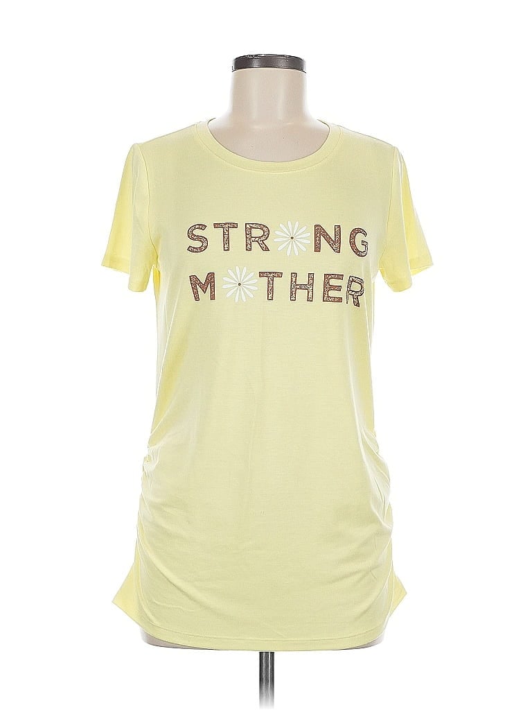 Pre-owned Sonoma Goods For Life Short Sleeve T-shirt In Yellow