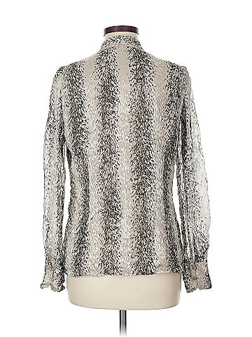 Anne Klein Long Sleeve Silk Top (view 2)