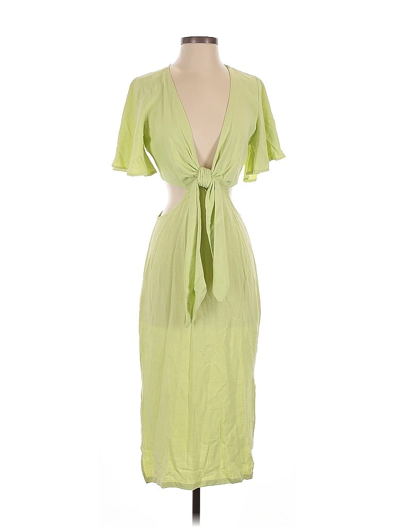 Pre-owned Lulus Cocktail Dress In Yellow