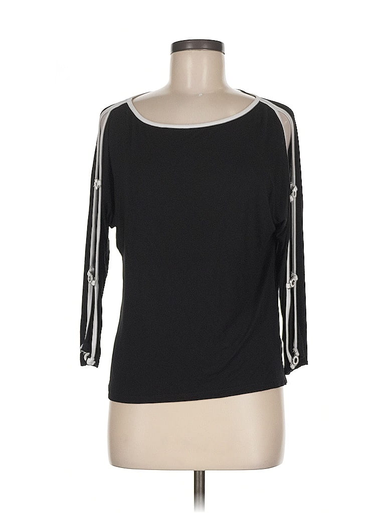 Click to view more detailed imagery on our partner's website Pre-owned Cable & Gauge 3/4 Sleeve T-shirt In Black