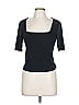 Marine Layer Black Short Sleeve Turtleneck Size L - photo 1