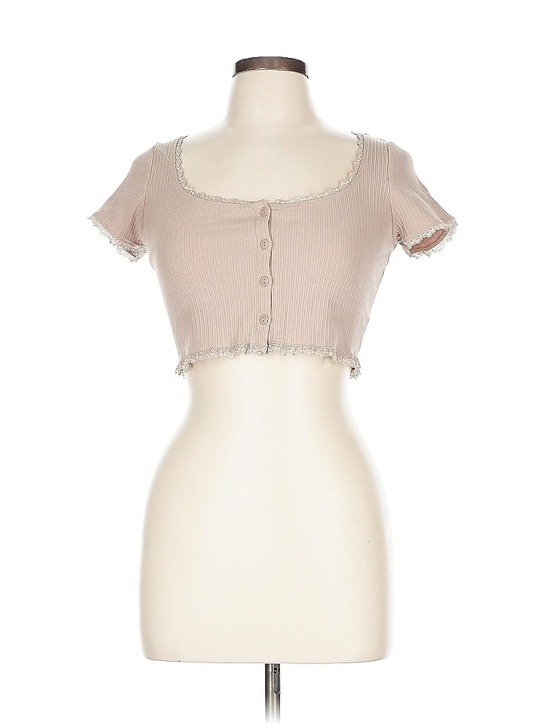 Pre-owned Garage Short Sleeve T-shirt In Brown