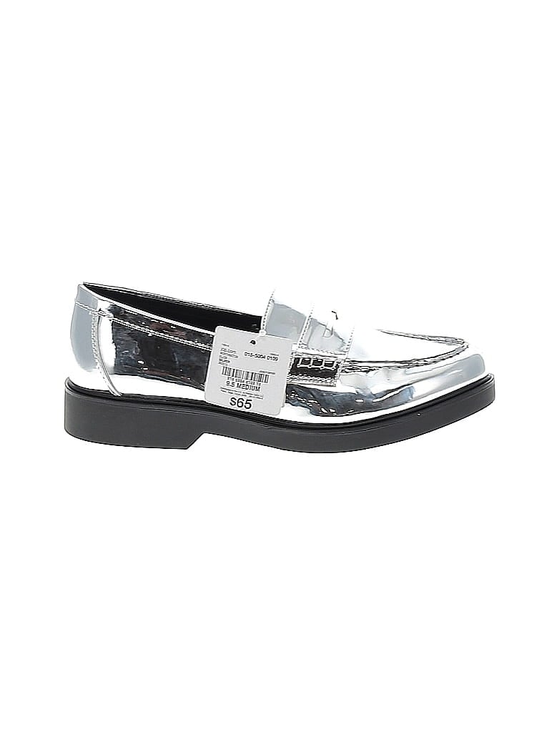 Worthington Metallic Silver Flats Size 9 1/2 - photo 1