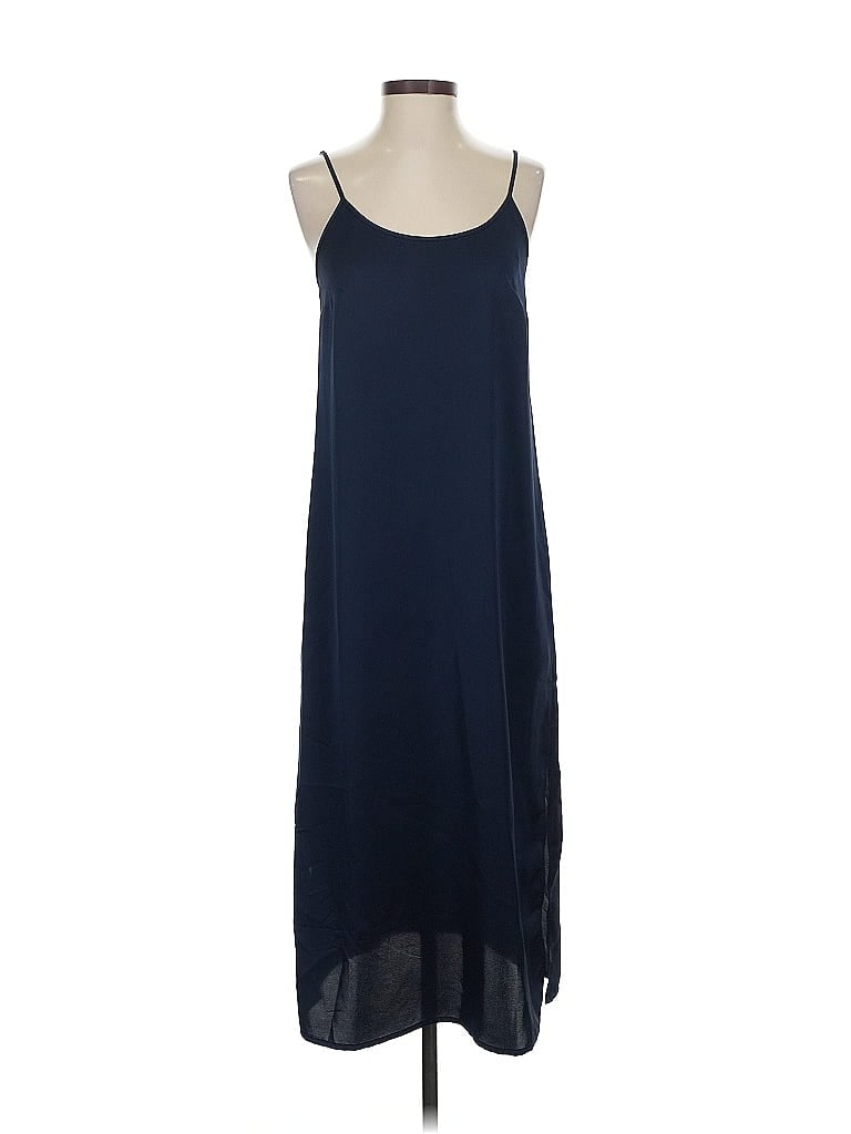 Pre-owned J.crew Factory Store Casual Dress In Blue