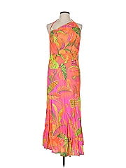 Valija 100% Rayon Yellow Casual Dress Size M