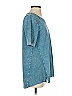 LOGO by Lori Goldstein 100% Cotton Blue Short Sleeve T-Shirt Size XXS - photo 3