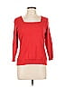 Carlisle Red Silk Pullover Sweater Size L - photo 1