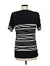 misook 100% Acrylic Black Short Sleeve Top Size M - photo 2
