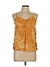 Mystree 100% Rayon Gold Sleeveless Blouse Size L - photo 1