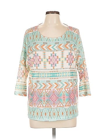 Akemi + Kin 3/4 Sleeve Blouse (view 1)