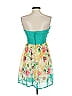 Trixxi 100% Polyester Floral Teal Cocktail Dress Size 0 - photo 2