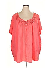 Woman Within Short Sleeve Blouse
