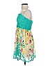 Trixxi 100% Polyester Floral Teal Cocktail Dress Size 0 - photo 4