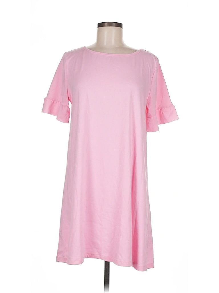 Top It Off Casual Dress In Pink