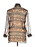 Cache Animal Print Brown Long Sleeve Blouse Size XL (estimated) - photo 2