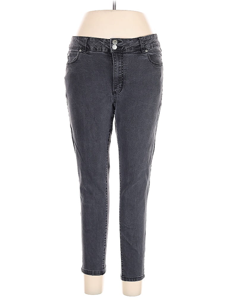Pre-owned Tahari Jeans In Gray