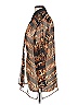 Cache Animal Print Brown Long Sleeve Blouse Size XL (estimated) - photo 4