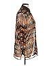 Cache Animal Print Brown Long Sleeve Blouse Size XL (estimated) - photo 3