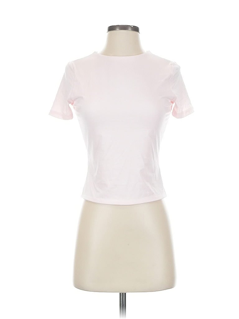 Pre-owned Unbranded Short Sleeve T-shirt In Pink