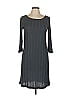 Three Dots Chevron-herringbone Gray Casual Dress Size L - photo 1