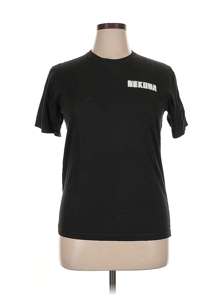 Pre-owned Unbranded Short Sleeve T-shirt In Black